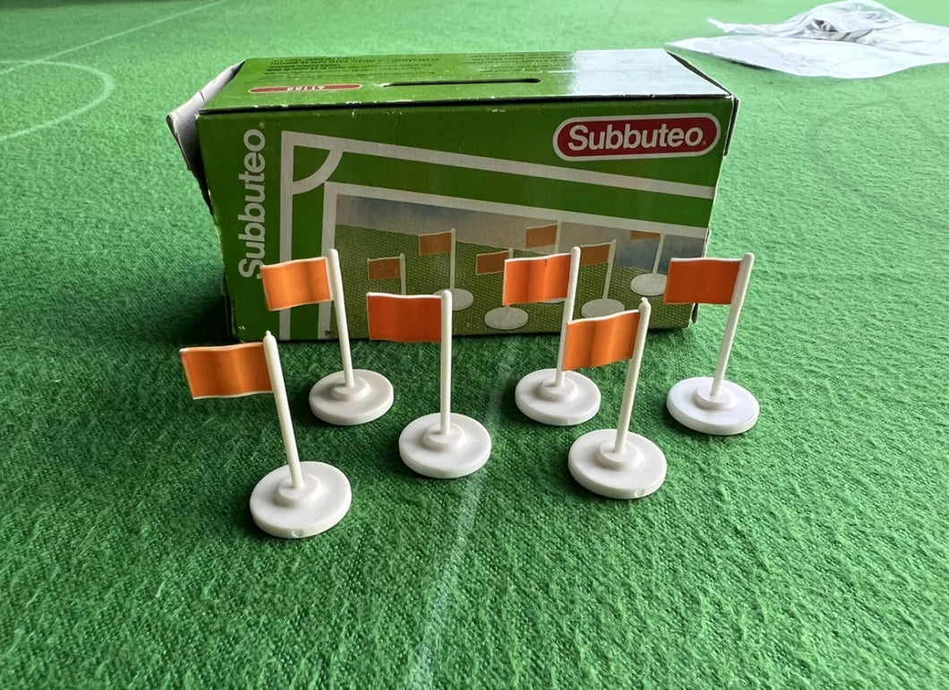 Subbuteo Orange Corner Flags