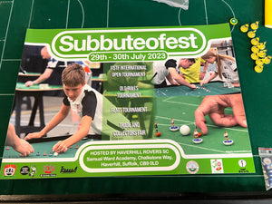Limited Edition Subbuteofest 23 Glossy Poster