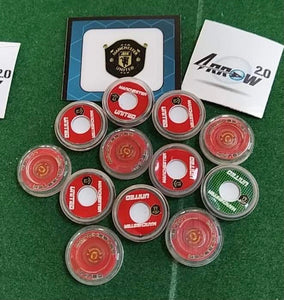 Tchaaa4 HW ARROW 2 Transparent Bases with Manchester United Upper and Lower Stickers