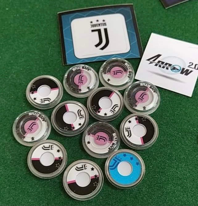 Tchaaa4 HW ARROW 2 Transparent Bases with Juventus Upper and Lower Stickers
